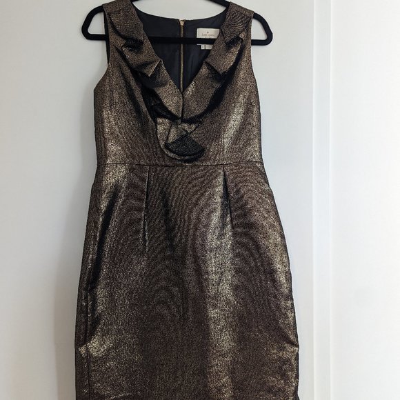 Kate Spade Dresses & Skirts - Kate Spade Metallic Gold Dress - Size 8